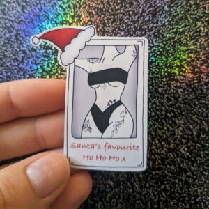 Santa's Favourite Ho Ho Ho X Polaroid Christmas Sticker