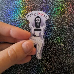 PsycHotic Ghostface Scream Girl Sticker