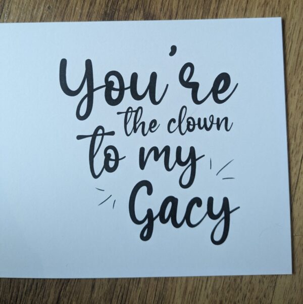 Gacy Clown Love Card