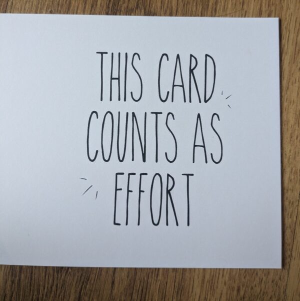 This Card Is Effort Card