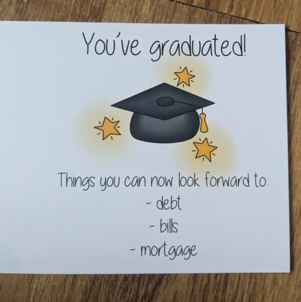 Graduation Reality Check Card