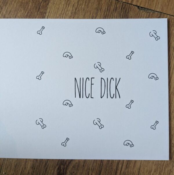 Nice Dick Compliment Card