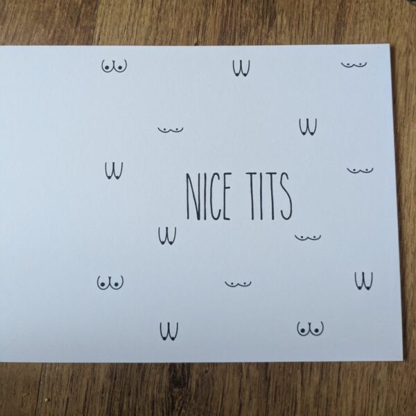 Nice Tits Compliment Card