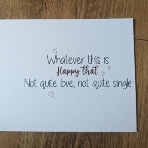 Not Quite Love Single Card