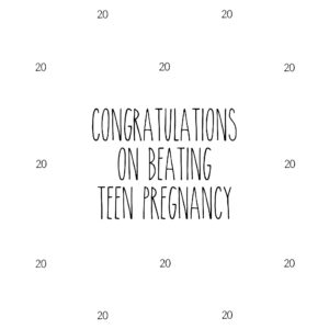 Beat Teen Pregnancy Card