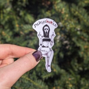 PsycHotic Ghostface Scream Girl Sticker