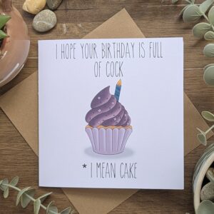 Birthday Full of Cock Card — funny greeting card
